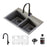 Quartz Composite Grey Kitchen Sink Matte 1