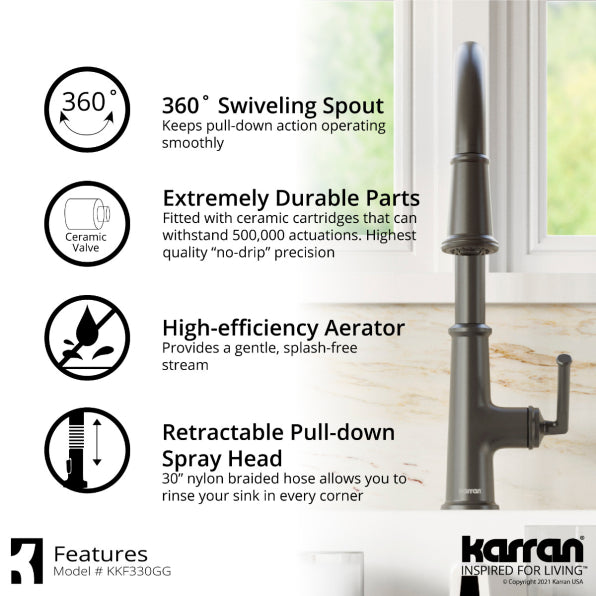 Quartz Composite White Kitchen Sink Matte 7