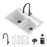 Quartz Composite White Kitchen Sink Matte 1