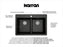 Quartz Composite Black Kitchen Sink Matte 5