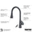 Quartz Composite Black Kitchen Sink Matte 7