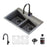 Quartz Composite Grey Kitchen Sink Matte 1