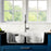 Quartz Composite White Kitchen Sink Matte 3