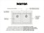 Quartz Composite White Kitchen Sink Matte 5