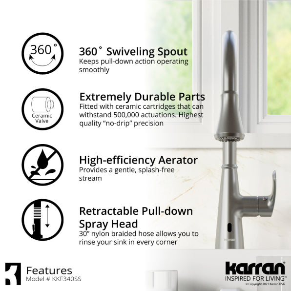 Quartz Composite White Kitchen Sink Matte 8