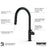 Quartz Composite Black Kitchen Sink Matte 6