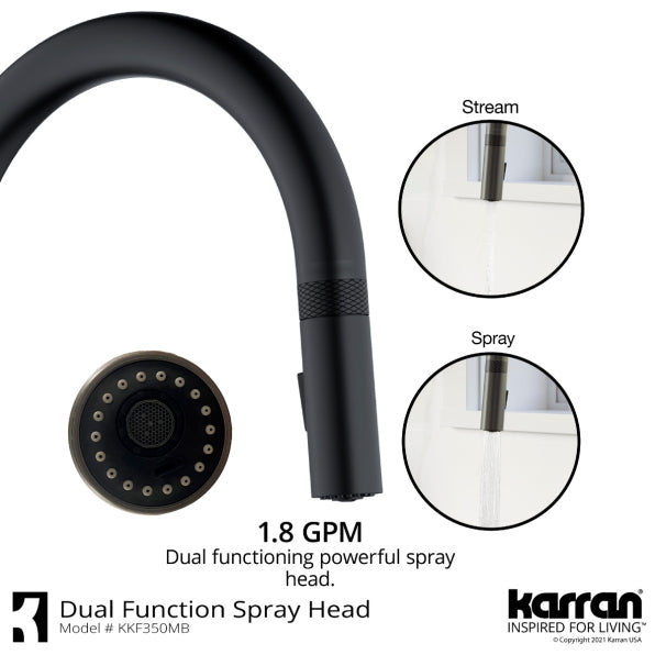 Quartz Composite Black Kitchen Sink Matte 8