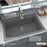 Quartz Composite Grey Kitchen Sink Matte 5