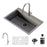 Quartz Composite Grey Kitchen Sink Matte 1