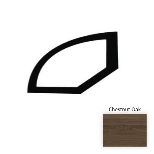 Oak Wood Chestnut Oak Quarter Round Embossed 1