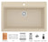 Quartz Composite Bisque Kitchen Sink Matte 2