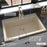 Quartz Composite Bisque Kitchen Sink Matte 6