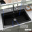 Quartz Composite Black Kitchen Sink Matte 6