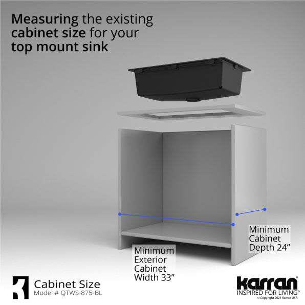 Quartz Composite Black Kitchen Sink Matte 9