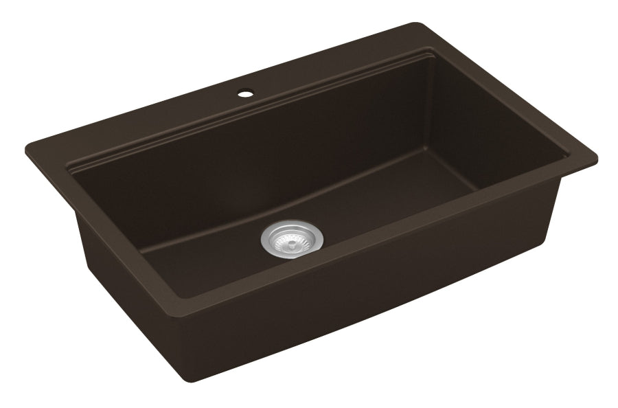 Quartz Composite Brown Kitchen Sink Matte 3