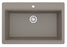 Quartz Composite Concrete Kitchen Sink Matte 3