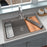 Quartz Composite Concrete Kitchen Sink Matte 5