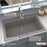 Quartz Composite Concrete Kitchen Sink Matte 6