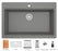 Quartz Composite Grey Kitchen Sink Matte 2