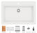 Quartz Composite White Kitchen Sink Matte 3