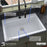 Quartz Composite White Kitchen Sink Matte 7