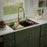 Quartz Composite Brown Kitchen Sink Matte 3