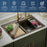 Quartz Composite Brown Kitchen Sink Matte 5