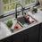 Quartz Composite Concrete Kitchen Sink Matte 3