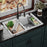 Quartz Composite White Kitchen Sink Matte 3