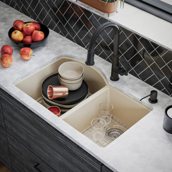 Quartz Composite Bisque Kitchen Sink Matte 7
