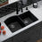 Quartz Composite Black Kitchen Sink Matte 4
