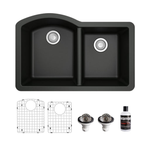 Quartz Composite Black Kitchen Sink Matte 1