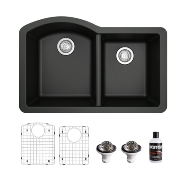 Quartz Composite Black Kitchen Sink Matte 1