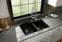 Quartz Composite Black Kitchen Sink Matte 4