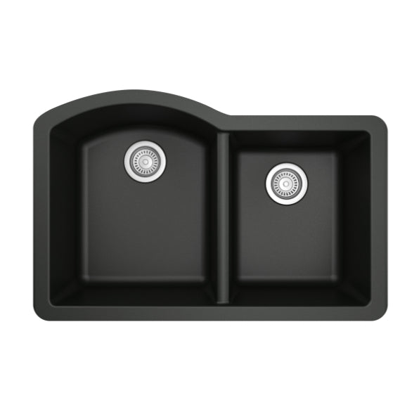 Quartz Composite Black Kitchen Sink Matte 1