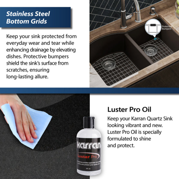 Quartz Composite Brown Kitchen Sink Matte 10