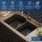 Quartz Composite Brown Kitchen Sink Matte 6