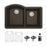 Quartz Composite Brown Kitchen Sink Matte 1
