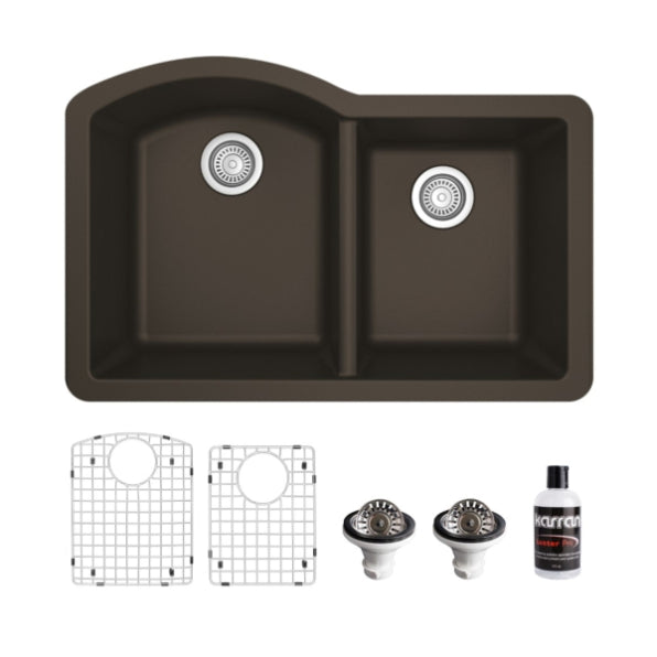 Quartz Composite Brown Kitchen Sink Matte 1