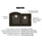 Quartz Composite Brown Kitchen Sink Matte 3