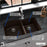 Quartz Composite Brown Kitchen Sink Matte 6