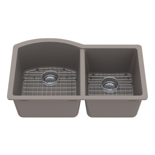 Quartz Composite Concrete Kitchen Sink Matte 2