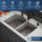 Quartz Composite Concrete Kitchen Sink Matte 6