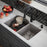Quartz Composite Concrete Kitchen Sink Matte 7