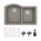 Quartz Composite Concrete Kitchen Sink Matte 1