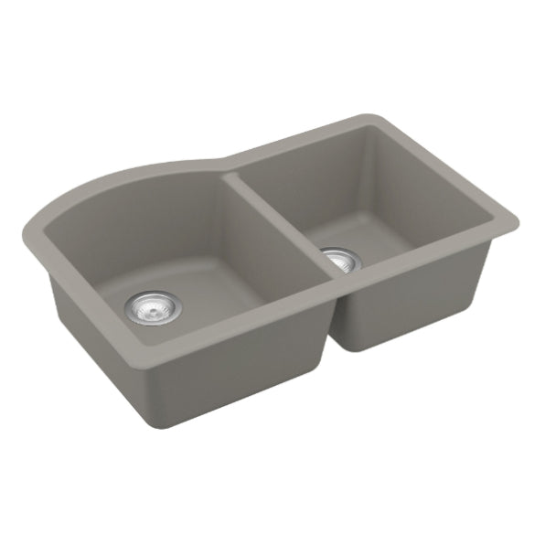 Quartz Composite Concrete Kitchen Sink Matte 2