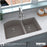 Quartz Composite Concrete Kitchen Sink Matte 5