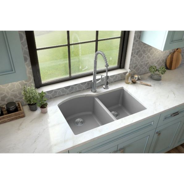 Quartz Composite Grey Kitchen Sink Matte 4