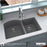 Quartz Composite Grey Kitchen Sink Matte 5