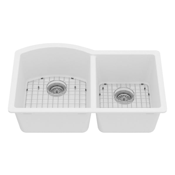 Quartz Composite White Kitchen Sink Matte 2
